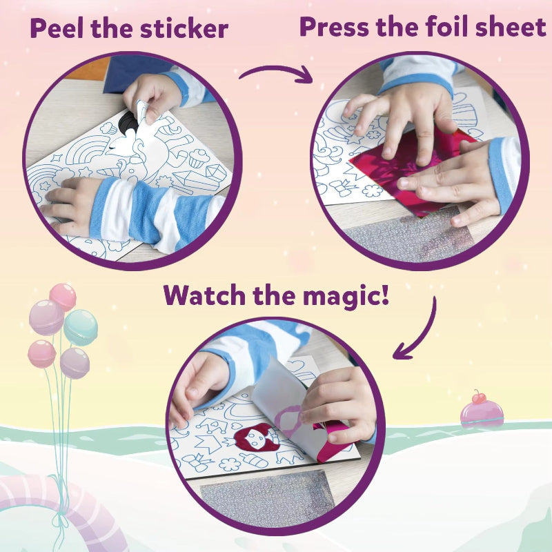 FoilMagic – Lekfullt & kreativt – Konstset med foliedekaler