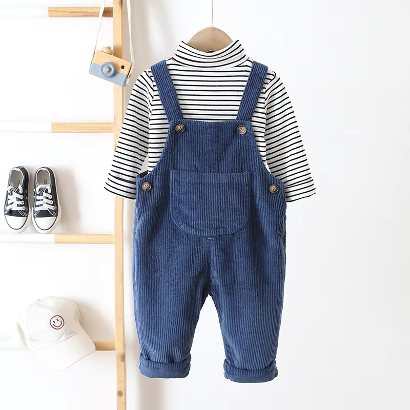 TinyTrend – Bekväma och eleganta – Ribbstickade trädgårdsbyxor