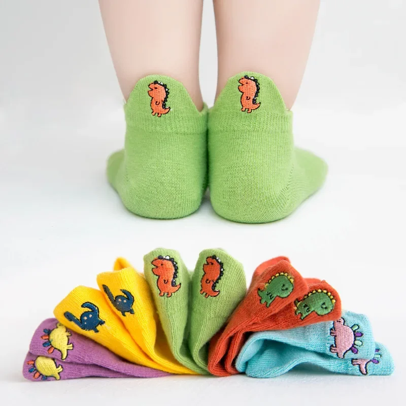 PlayfulToes – Färgglada & mjuka – korta barnstrumpor (5-pack)