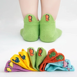 PlayfulToes – Färgglada & mjuka – korta barnstrumpor (5-pack)