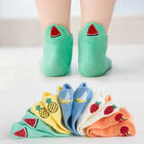 PlayfulToes – Färgglada & mjuka – korta barnstrumpor (5-pack)