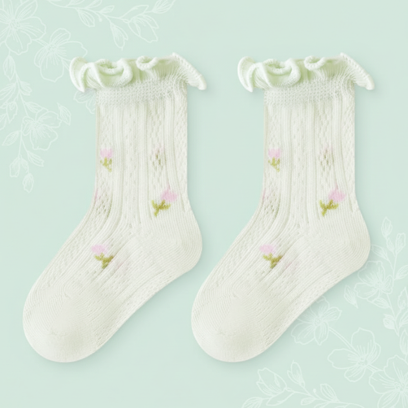 HappyToes – Färgglada & söta – babystrumpor (5-pack)