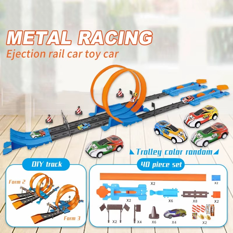 Double Race Track™ - Kreativt & roligt - Looping racerbana