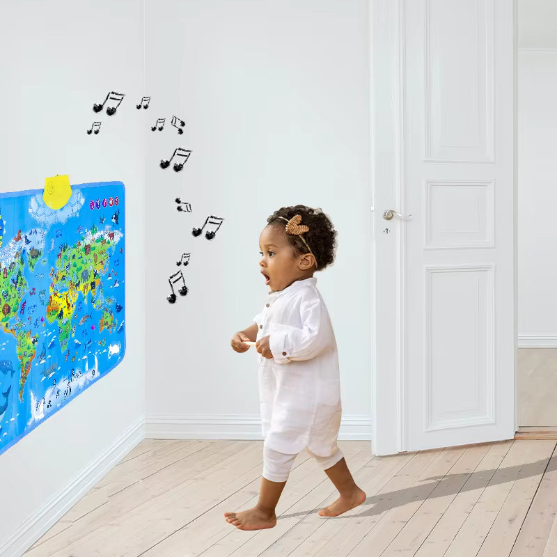 LittleExplorers – Lära sig & leka – Djurens världskarta