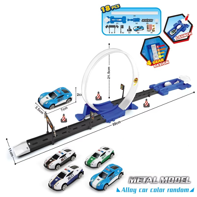 Double Race Track™ - Kreativt & roligt - Looping racerbana