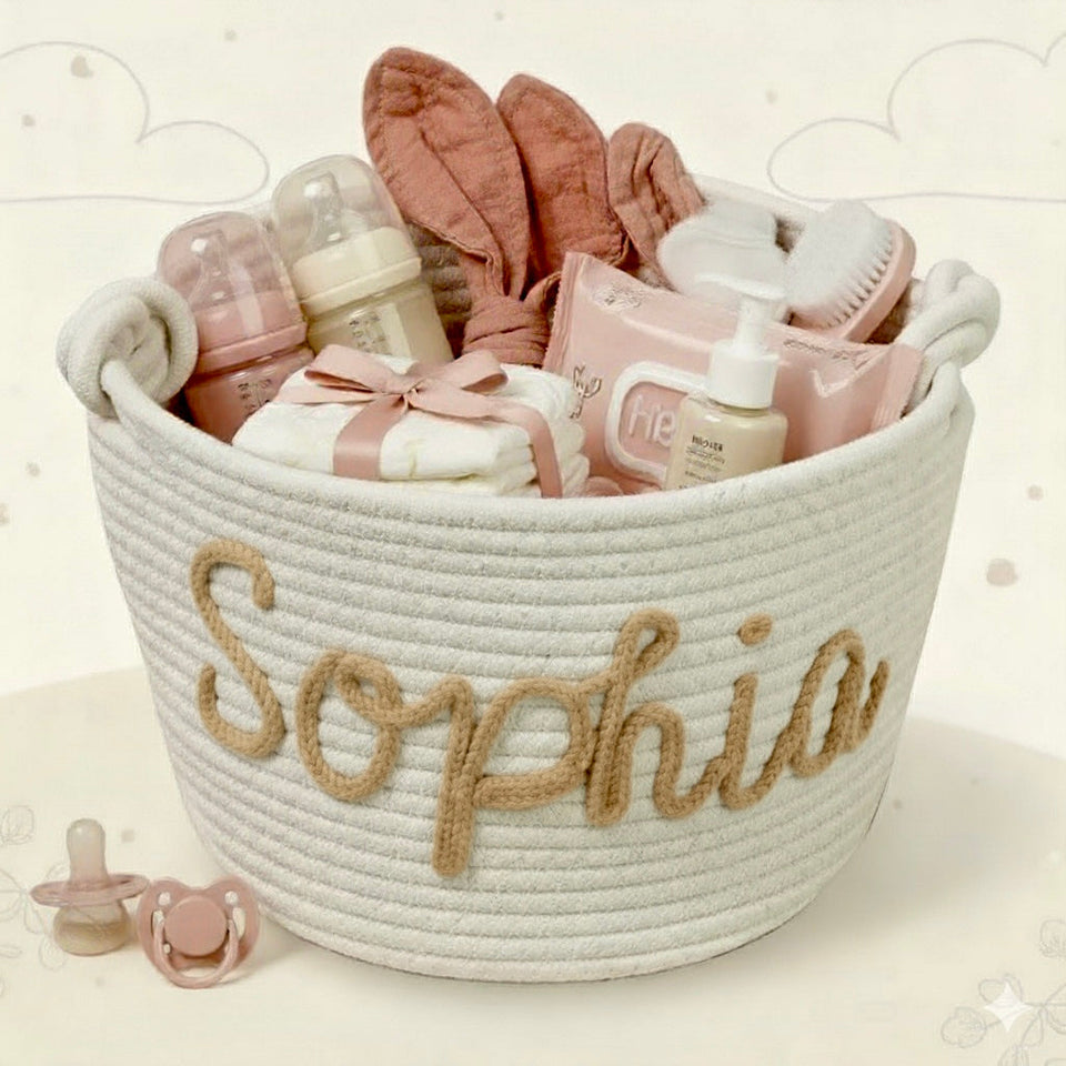 CuddleBasket – Söt & personlig – Personlig blöjkorg