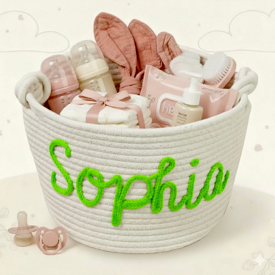 CuddleBasket – Söt & personlig – Personlig blöjkorg