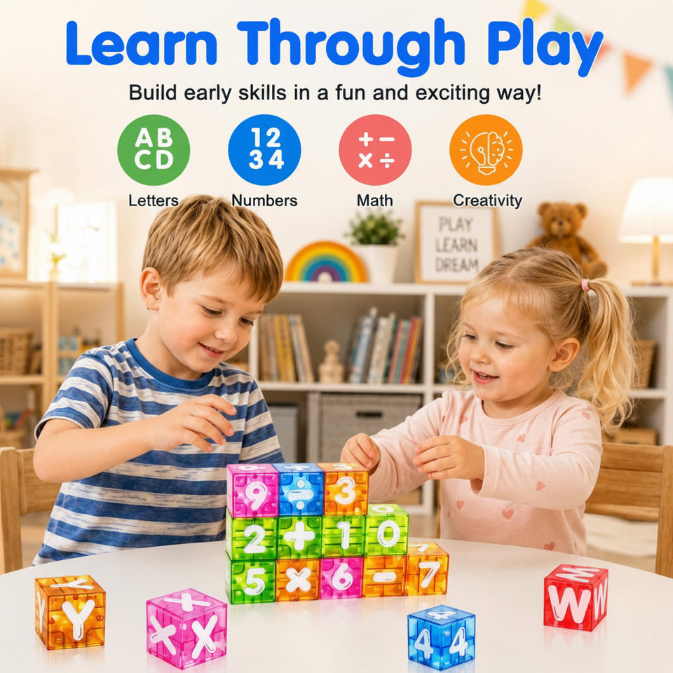 LearnCube – Pedagogiskt & interaktivt – Magnetiska bokstavs- och räknekuber