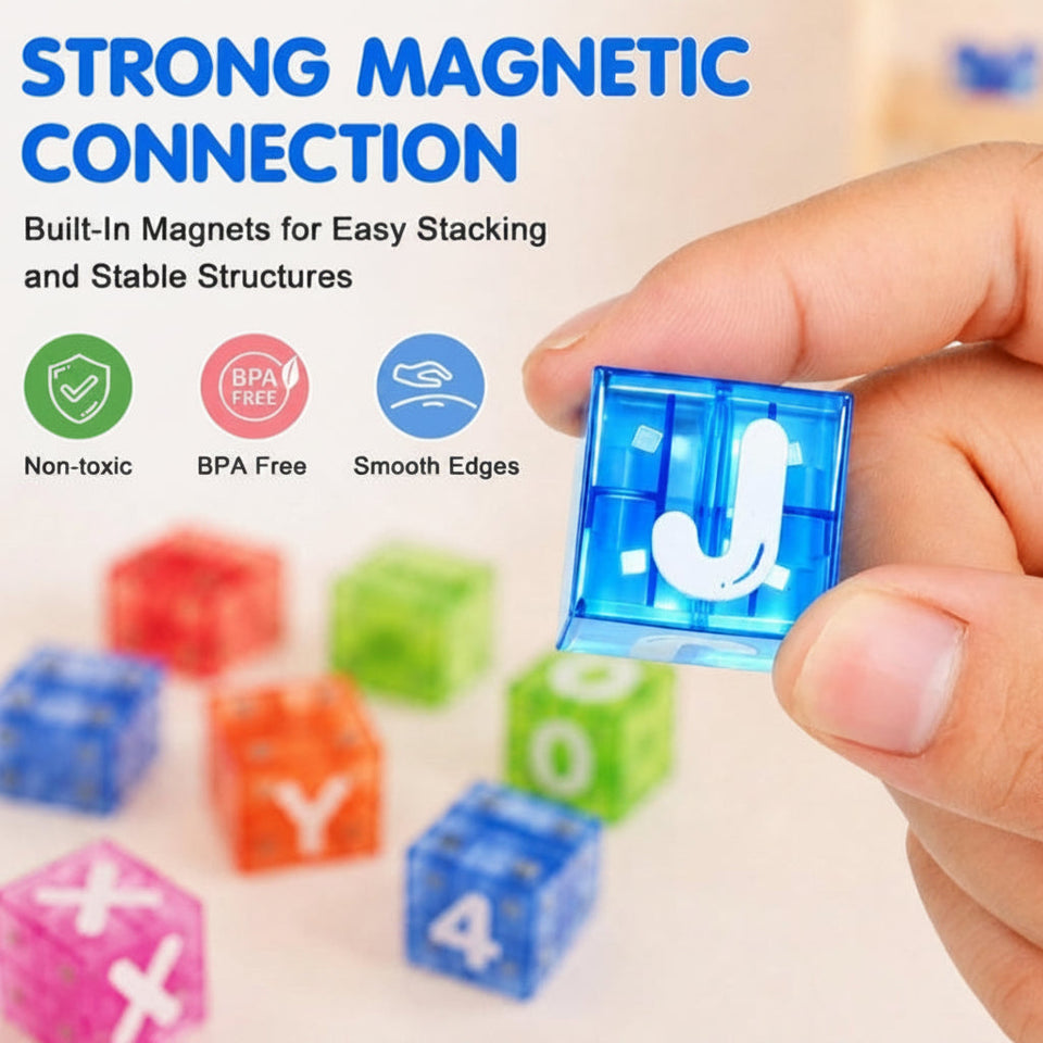 LearnCube – Pedagogiskt & interaktivt – Magnetiska bokstavs- och räknekuber