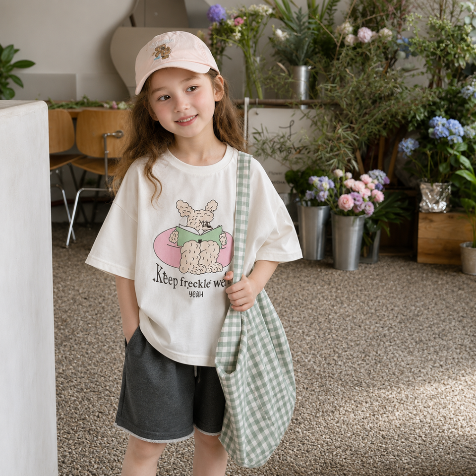 SunnyKids – Bekvämt & gulligt – Oversized T-shirt med seriefigurmotiv