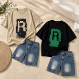 CoolBoys – Coolt & bekvämt – Outfit för pojkar med t-shirt och jeansshorts