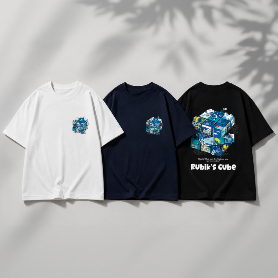 CubePlay – Mjuk & trendig – Rubik’s Cube-T-shirt