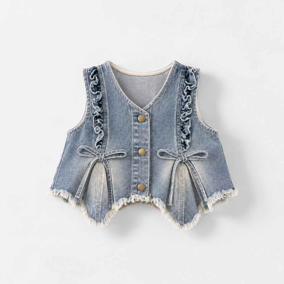 DenimBelle – Trendigt & gulligt – 3-delat barnset i denim