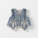 DenimBelle – Trendigt & gulligt – 3-delat barnset i denim