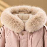 CozyParka – Varm och mjuk – Vinterjacka för flickor med plyschkrage