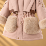 CozyParka – Varm och mjuk – Vinterjacka för flickor med plyschkrage