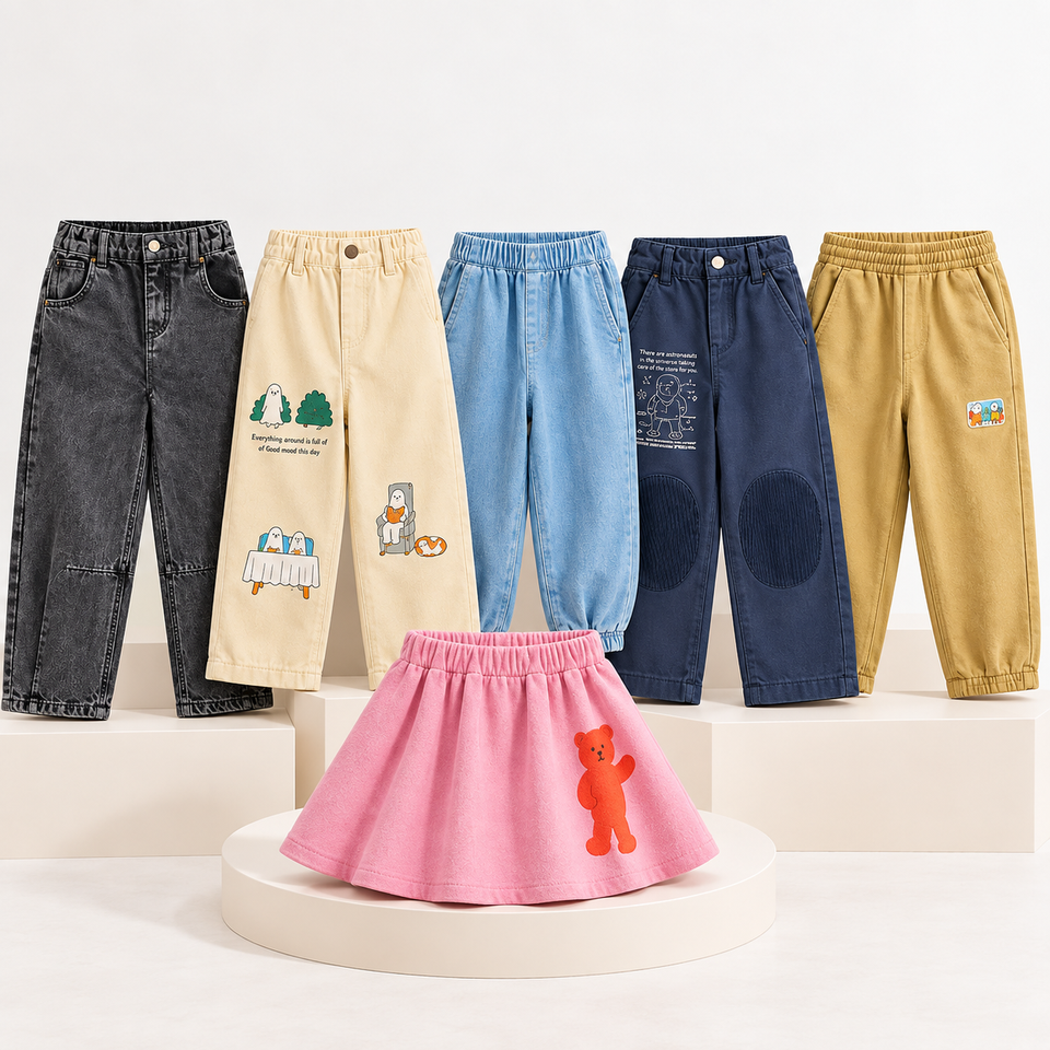 TrendStyle – Trendiga och bekväma – Joggingbyxor för barn i denimstil