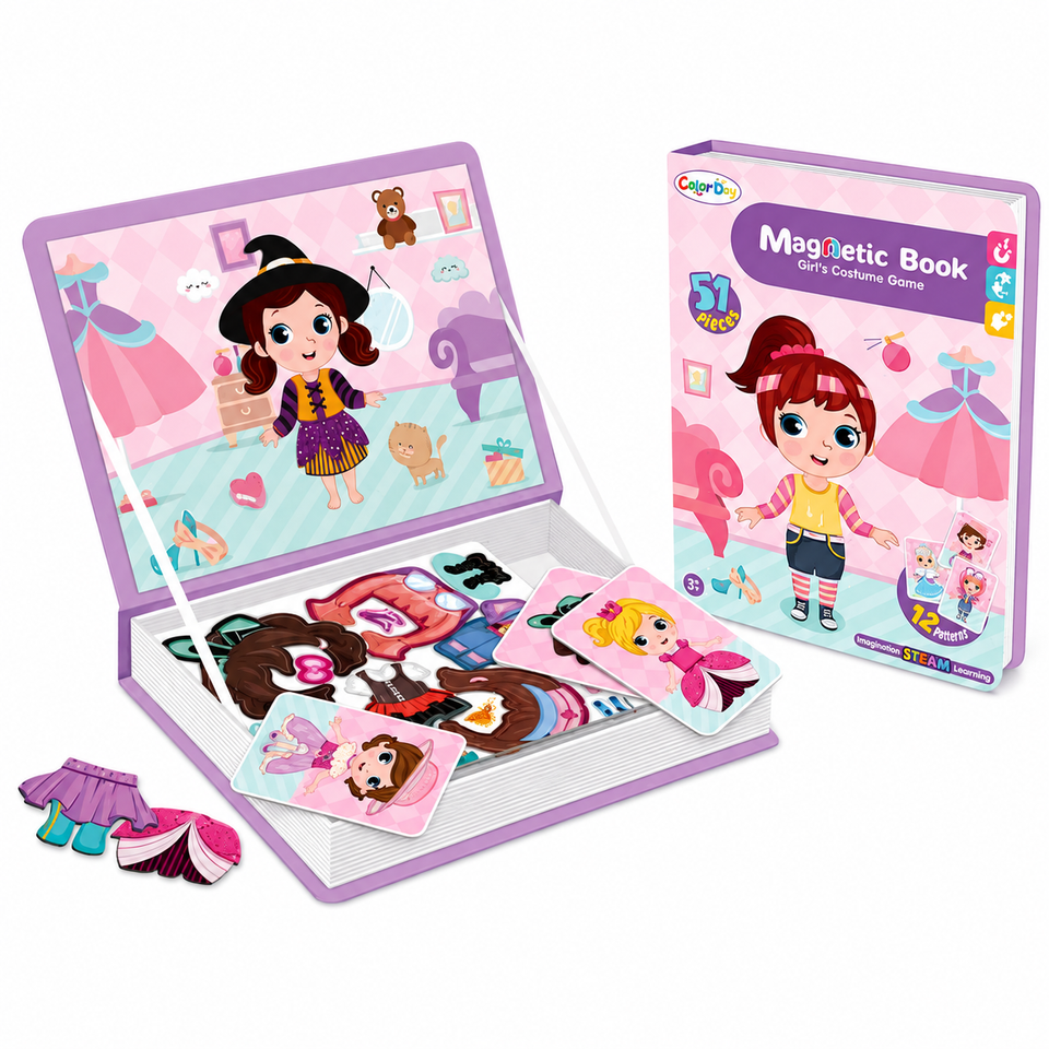 MagniPlay – Lärorikt & kreativt – Magnetiskt pusselbok