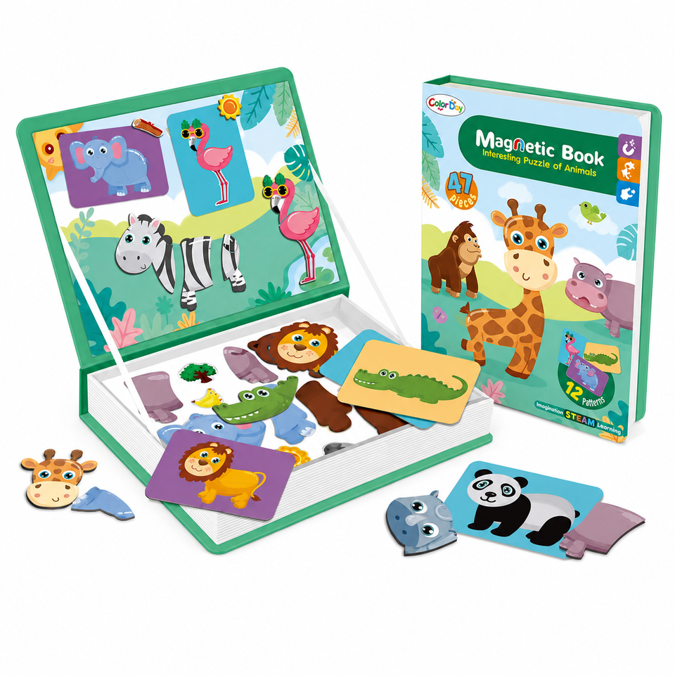 MagniPlay – Lärorikt & kreativt – Magnetiskt pusselbok