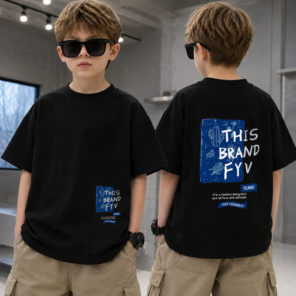 BrightTees – Bekväm och färgglad – T-shirt med tryck