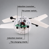 HoverFun – LED-belysning & pedagogiskt – Flygande fyrrotor-drönare
