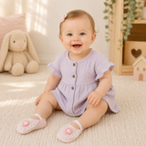 SweetFeet – Mjuka & söta – babystrumpor med blommor och spetsar