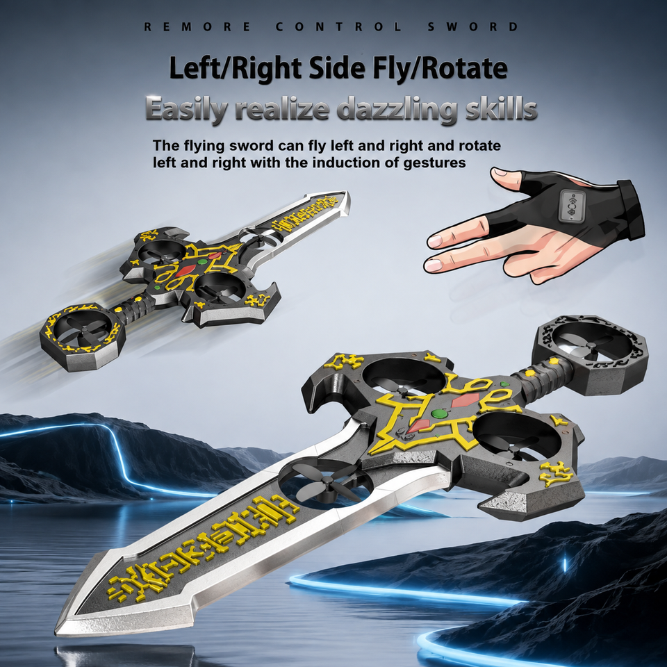 AirBlade – Lekfullt & interaktivt – fjärrstyrda flygande leksaker med svärddesign