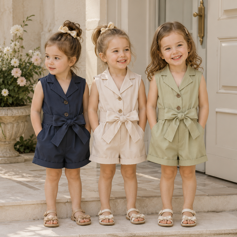 LittleLady – Elegant & Trends – Jumpsuit med knytband i midjan
