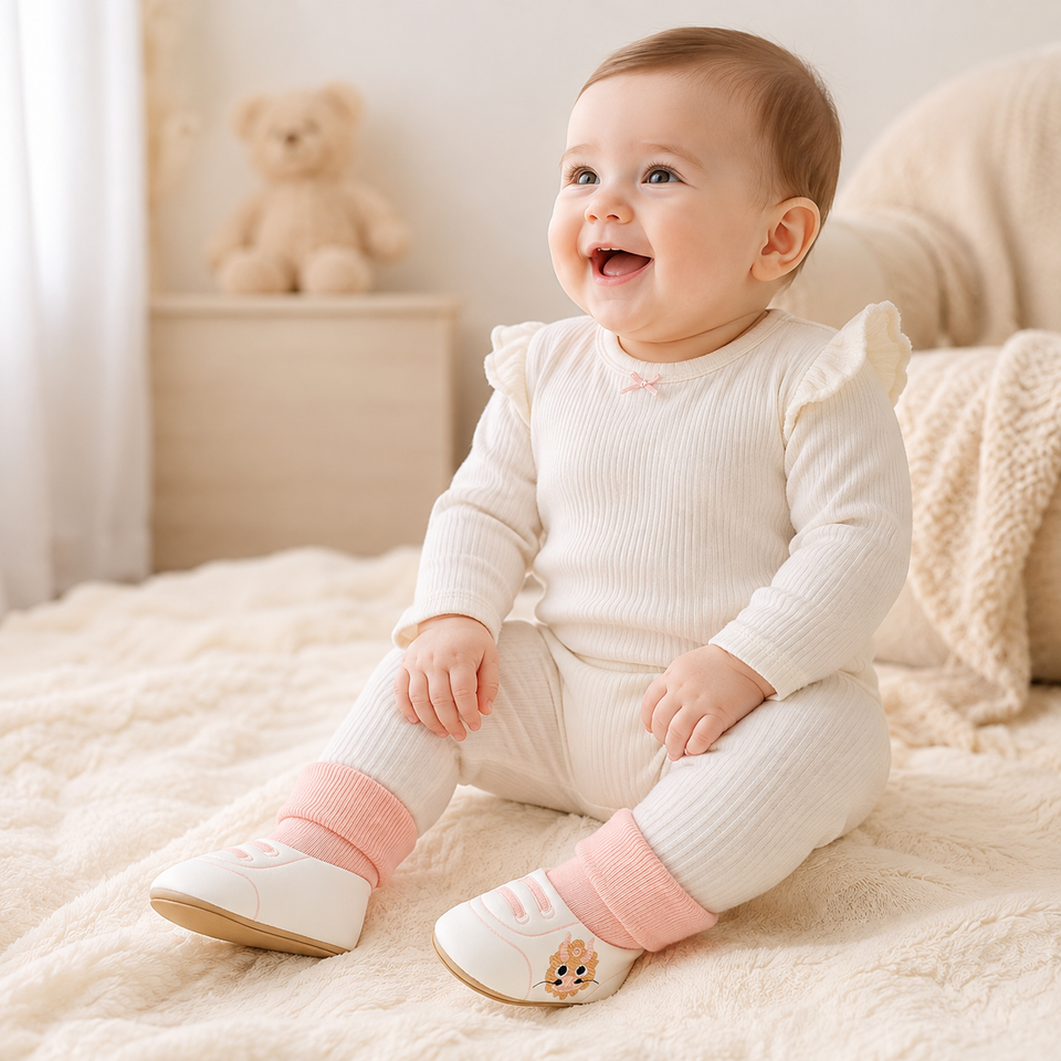 LittleCloud – Mysigt & praktiskt – varma babyskor med höga strumpor