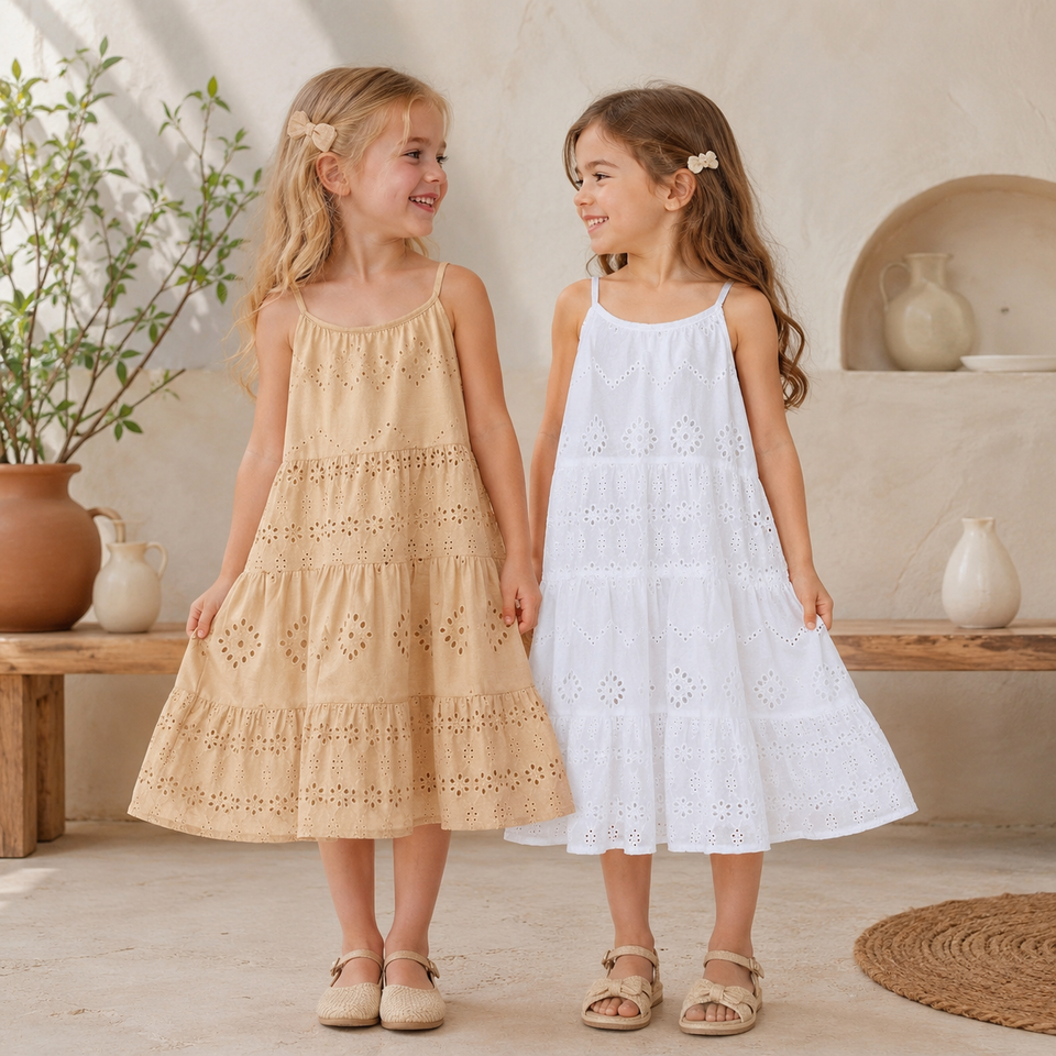 BohoBelle – Elegant och bekvämt – Klänning med broderade detaljer