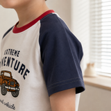 StreetBoy – Coolt & bekvämt – Barn-T-shirt med raglanärmar och tryck