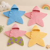 CozyStar – Mjuk & handgjord – Stickad babyoverall med stjärnformad design