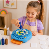 SpinArt – Kreativt & pedagogiskt – Gör-det-själv-målningsspinnmaskin