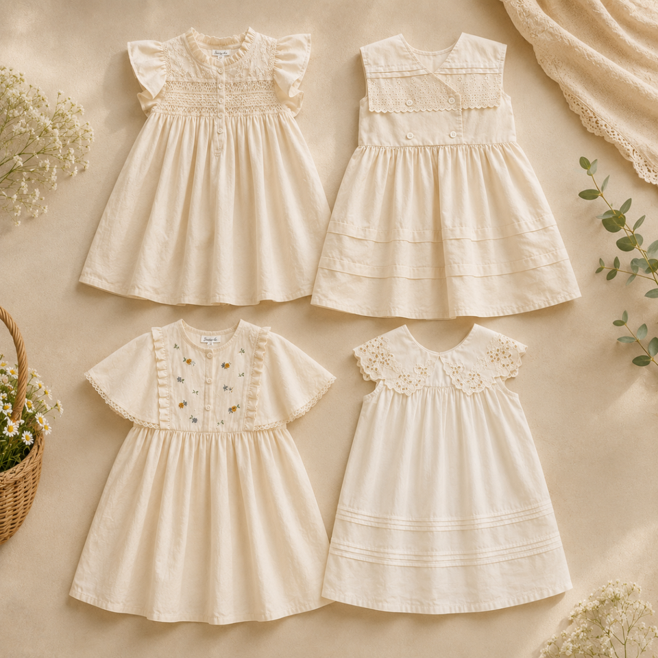 Sleeveless Dress – Elegant och bekväm – Klänning med spetskrage