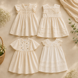 Sleeveless Dress – Elegant och bekväm – Klänning med spetskrage