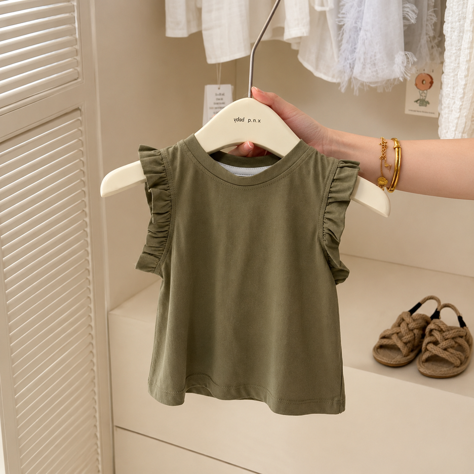 LittleStar – Komfort & stil – Barnklänning med volanger för en sommarlook