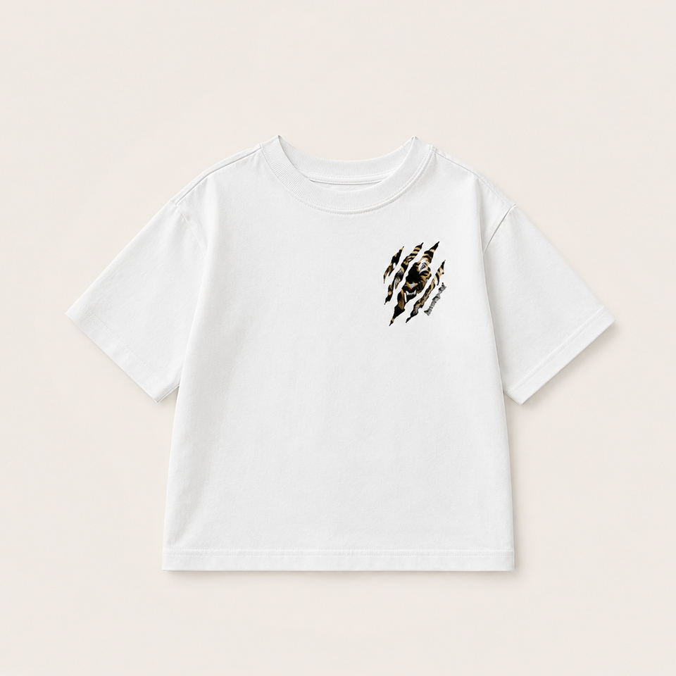 WildRoar – Roligt & avslappnat – Barn-T-shirt med tigertryck