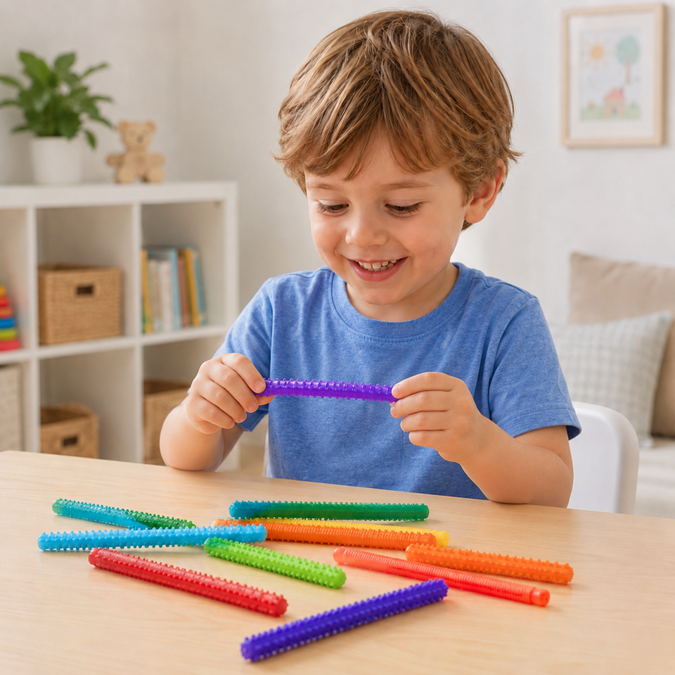 SensoryFlex – Lugnande & interaktivt – Sensoriska Fidget Sticks