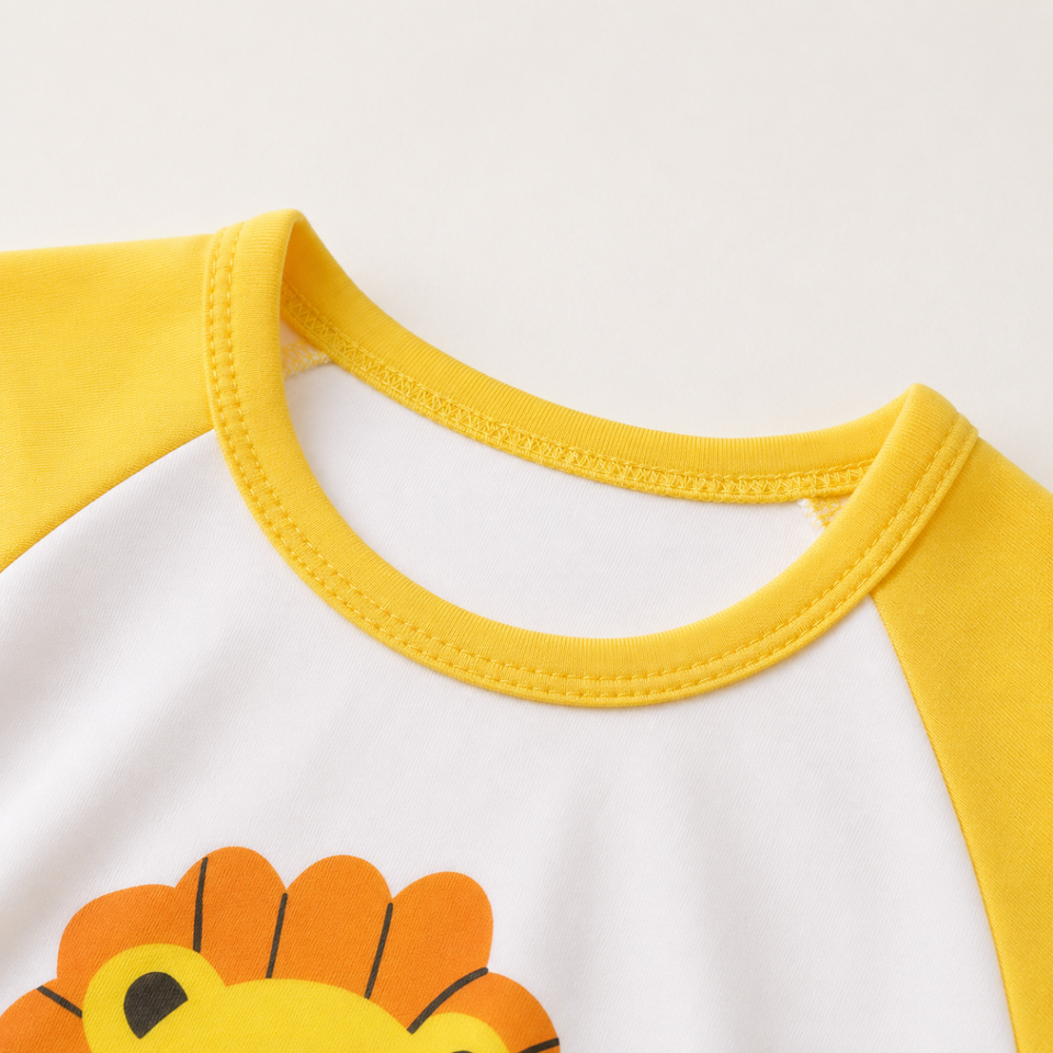 Mini Fashion™ - Lejontryck - Sommarset för pojkar