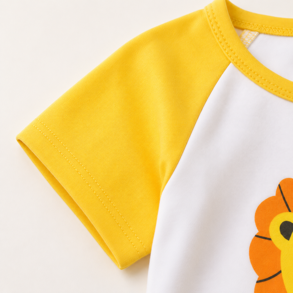 Mini Fashion™ - Lejontryck - Sommarset för pojkar