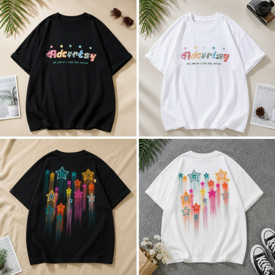 StarGlow – Lätt och lekfullt – T-shirt med stjärna
