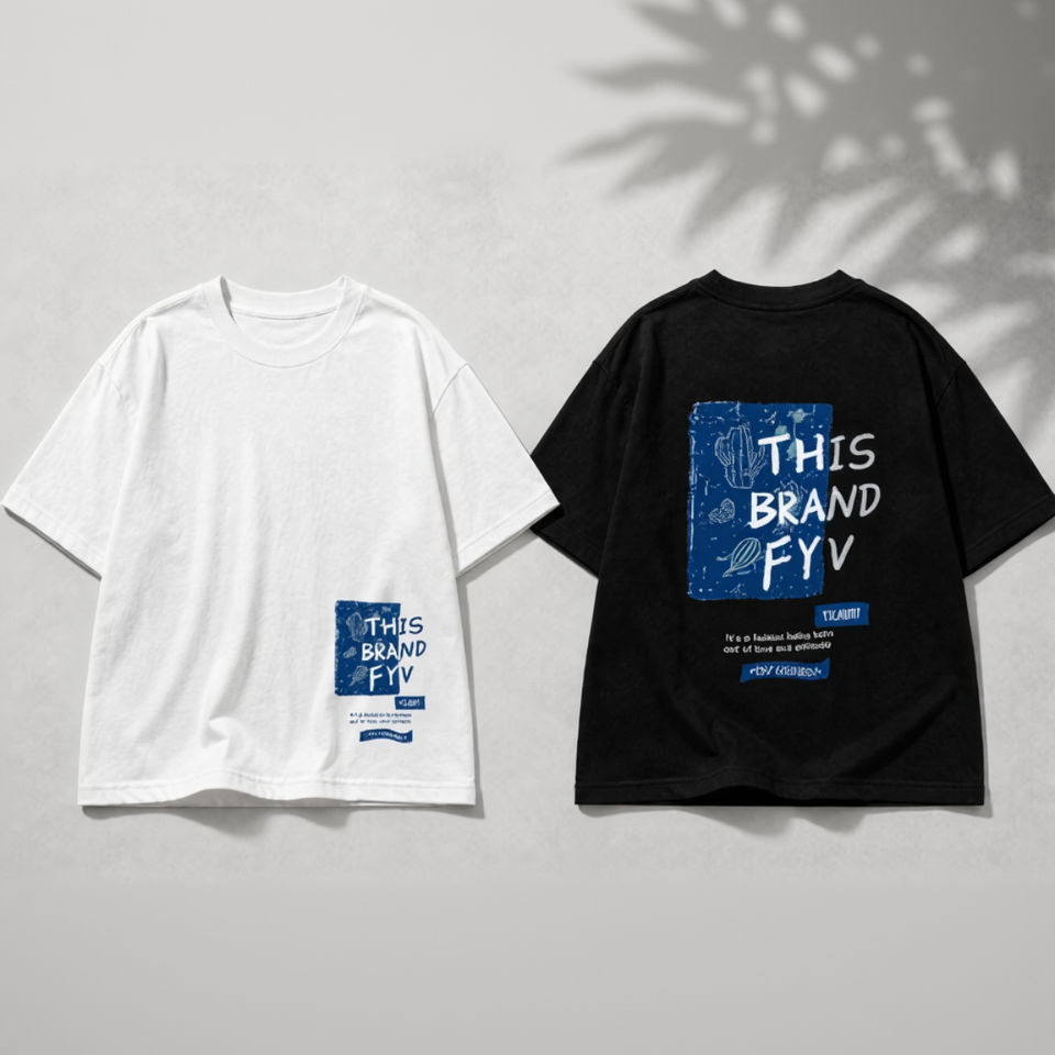 BrightTees – Bekväm och färgglad – T-shirt med tryck