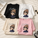 CuteStyle – Trendigt & bekvämt – T-shirt med överdimensionerat serietryck