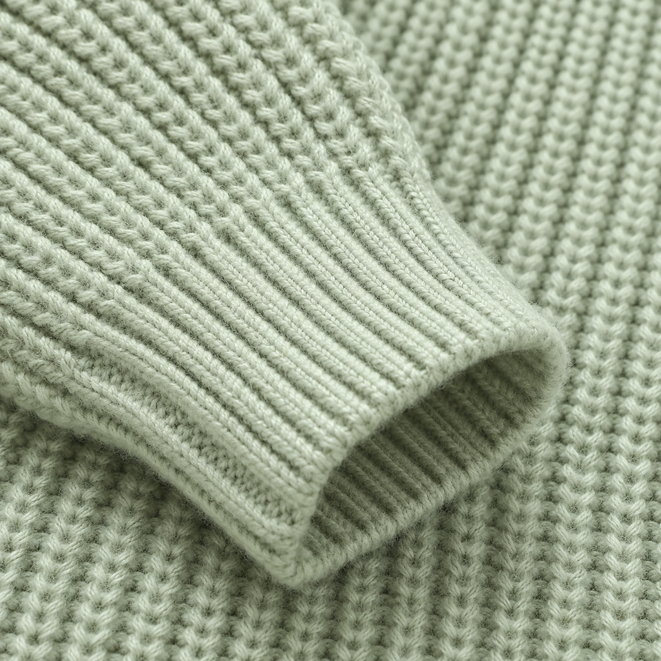 CozyHedge – Mjuk & varm – Stickad babyoverall med igelkottmönster