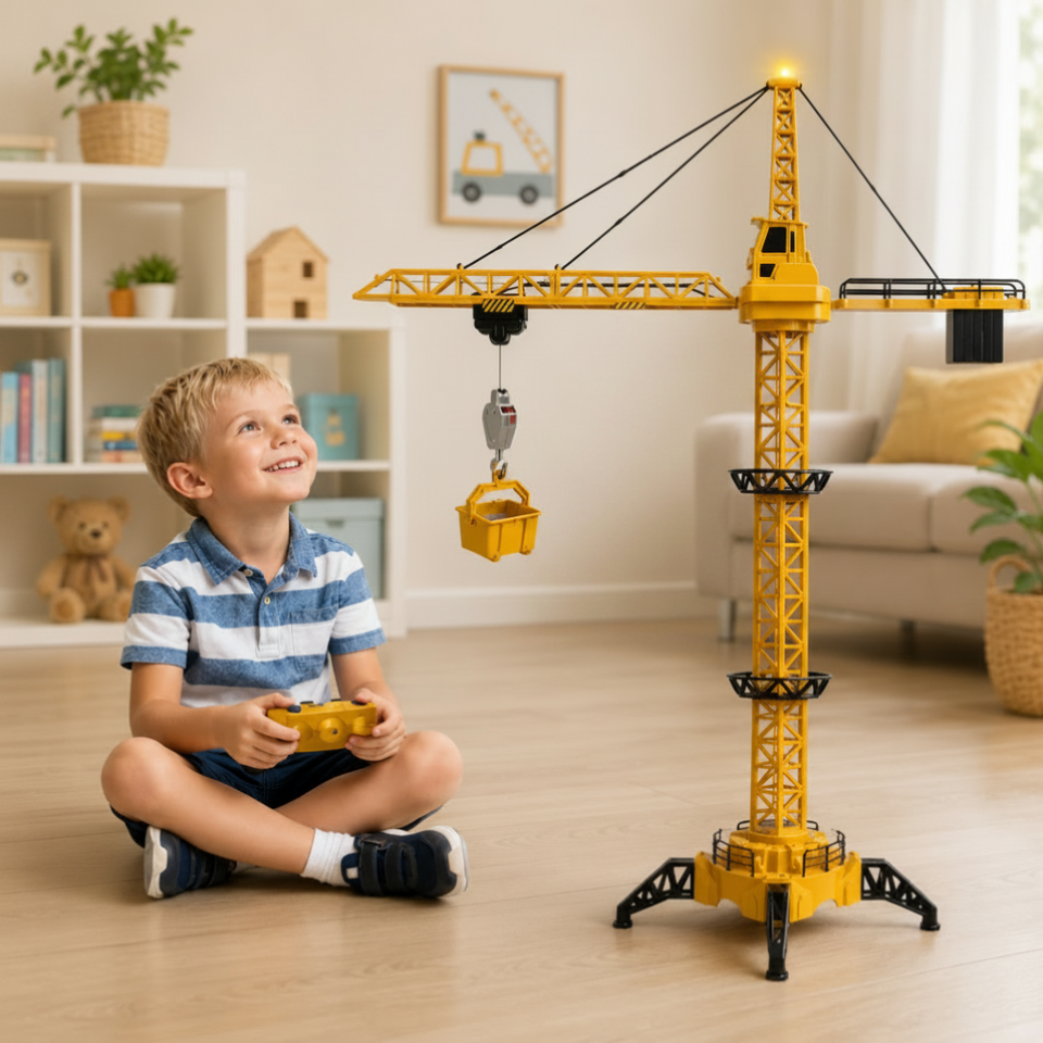 CranePro – Interaktivt och realistiskt – RC-tornkran som leksak