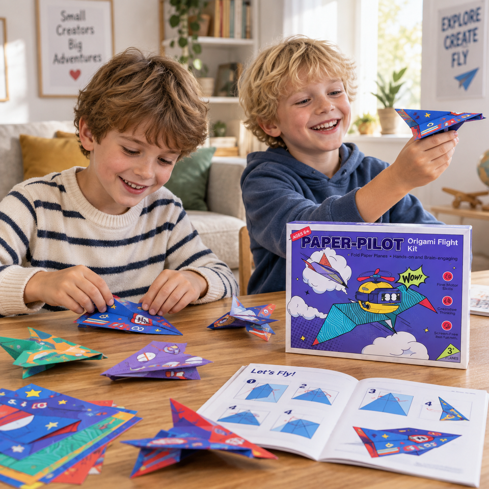 PaperFly – Kreativt & lärorikt – Origami-flygplansset