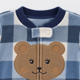 WarmBuddy – Söt & mjuk – Babyoverall i fleece med seriefigurmotiv