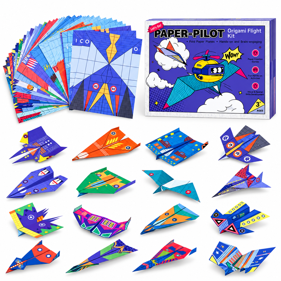 PaperFly – Kreativt & lärorikt – Origami-flygplansset