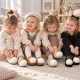 SoftSteps –  Varmt & mjukt – Flickor skor med plyschpompon