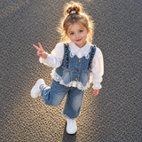 DenimBelle – Trendigt & gulligt – 3-delat barnset i denim